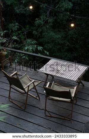 Image of chair in Bee Forest, Chiang Mai.