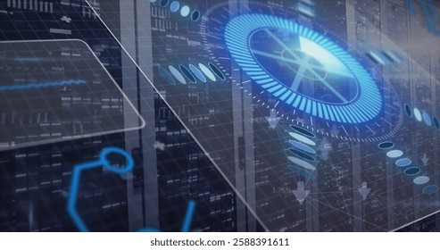 Image of circuit baord and data processing over computer servers. Global connections, computing and data processing concept digitally generated image. - Powered by Shutterstock - Get 15% off with code: PIKWIZARD15