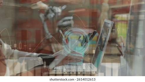 Image of clock, statistics and data processing over business people using computers. global business, data processing and digital interface concept digitally generated image. - Powered by Shutterstock - Get 15% off with code: PIKWIZARD15