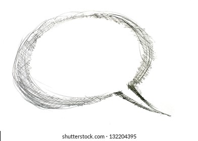 Image of comics bubble on white background