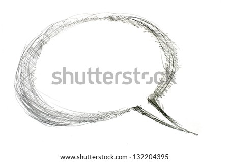 Image of comics bubble on white background