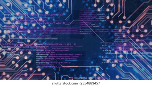 Image of computer circuit board and data processing over server room. Global technology, computing and digital interface concept digitally generated image. - Powered by Shutterstock