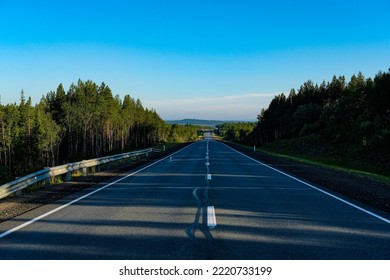 The image of a country road in Cola Penisula, Russia - Shutterstock ID 2220733199