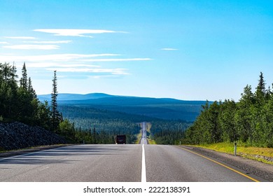 The image of a country road in Cola Penisula, Russia - Shutterstock ID 2222138391