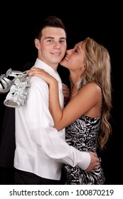 Image Of A Couple On A Prom Date.