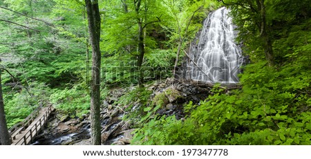 An image of Crabtree Falls located along the Blueridge Parkway in North Carolina