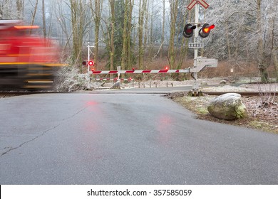 The Image With Crossing Rail