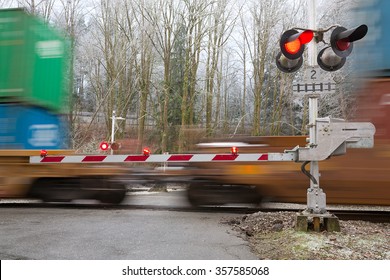 The Image With Crossing Rail