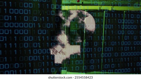 Image of cryptocurrency, binary coding and data processing over computer servers. Global connections, computing and data processing concept digitally generated image. - Powered by Shutterstock - Get 15% off with code: PIKWIZARD15