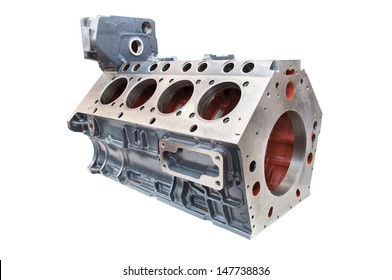 The Image Of Cylinder Block Of Car Engine