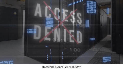 Image of data processing and computer circuit board over server room. Global technology, computing and digital interface concept digitally generated image. - Powered by Shutterstock - Get 15% off with code: PIKWIZARD15
