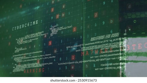 Image of data processing and cyber attack warning over computer servers. data processing, cloud computing concept and technology concept digitally generated image. - Powered by Shutterstock - Get 15% off with code: PIKWIZARD15