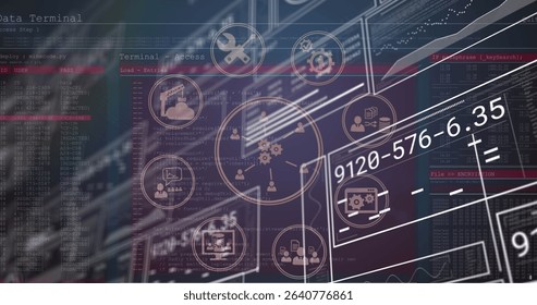 Image of data processing and media icons over blue background. Global business and digital interface concept digitally generated image. - Powered by Shutterstock - Get 15% off with code: PIKWIZARD15