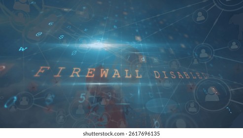 Image of data processing and network of connections over blue background. global connections, data processing and digital interface concept digitally generated image.