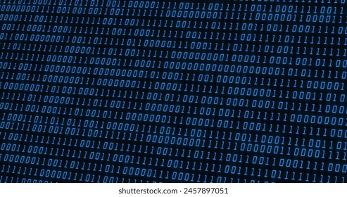 Image of data processing on black background. Technology, computing and digital interface concept digitally generated image.