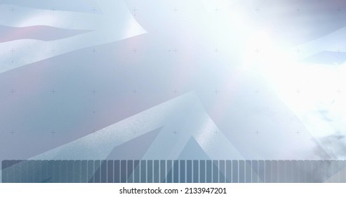 Image of data processing over clouds and flag of uk. global business, finances, connections and digital interface concept digitally generated image. - Powered by Shutterstock - Get 15% off with code: PIKWIZARD15