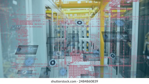 Image of data processing over computer servers. Global business, finances, computing and data processing concept digitally generated image. - Powered by Shutterstock - Get 15% off with code: PIKWIZARD15