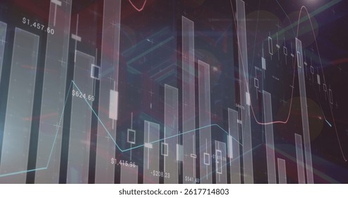 Image of data processing over digital tunnel. global business and digital interface concept digitally generated image. - Powered by Shutterstock - Get 15% off with code: PIKWIZARD15