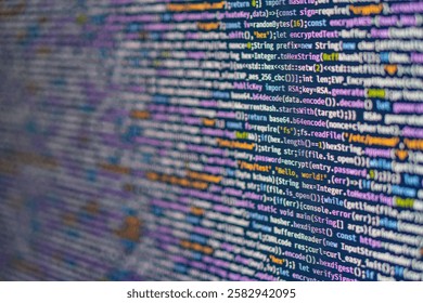 Image depicts a creative, artistic representation of binary code within computer hardware, possibly showcasing data storage or digital information flow