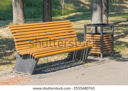 Similar – Image, Stock Photo Wooden slats in waste container