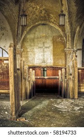 Image Of A Derelict Abandoned Church.