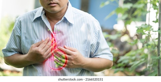 image of design humans stomach graphic with suffering men  Body ,GERD, Acid Reflux Disease Symptoms Or Heartburn, Concept With Healthcare And Medicine - Shutterstock ID 2166520151