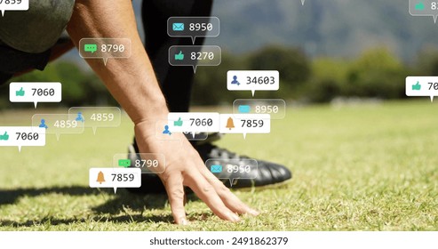 Image of digital data processing over biracial male baseball player. Global sports, social media, connections, computing and data processing concept digitally generated image. - Powered by Shutterstock