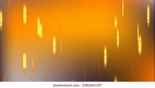 Image of digital data processing over orange background. Global connections, computing and data processing concept digitally generated image.