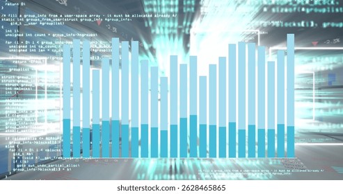 Image of digital data processing over glowing lights. Global connections, technology and digital interface concept digitally generated image. - Powered by Shutterstock - Get 15% off with code: PIKWIZARD15