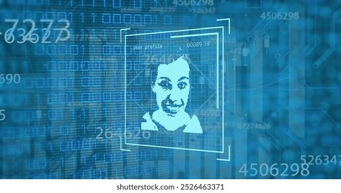 Image of digital interface over data processing. Global science, connections, data processing and digital interface concept digitally generated image. - Powered by Shutterstock - Get 15% off with code: PIKWIZARD15