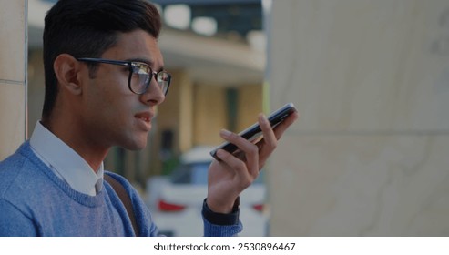 Image of digital interface Subscribers text with growing numbers on red speech bubble over man using smartphone. Global social media network digitally generated image.