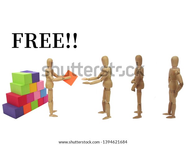 \
An image of\
distributing things for\
free