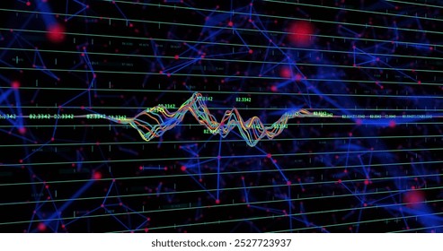 Image of diverse data and graphs on digital screen. global business, finance, economy and technology concept digitally generated image.
