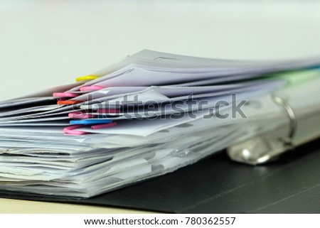 The image of documents