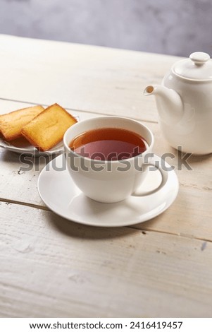 Image of drinking hot tea at tea time