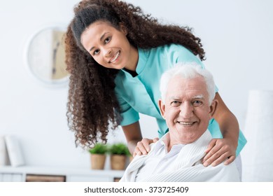 Image of elderly man having private home care