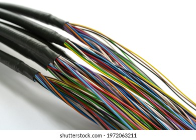 Image of electric wire during processing