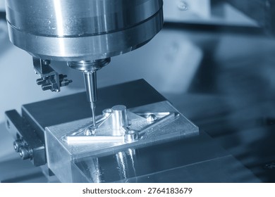 The image emphasizes the precision of the tool path and the cleanliness of the manufacturing process, reflecting the stringent safety and precision standards required by the aviation industry.