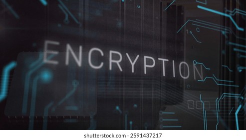 Image of encryption text and data processing over computer servers. Global finance, business, connections, computing and data processing concept digitally generated image.