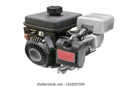 The image of an engine under the white background