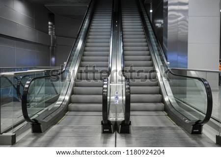 The image of an escalator
