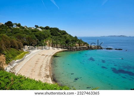 Image of Fernain Bay, Guernsey on a sunny day