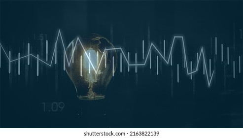 Image of financial data processing over light bulb. global finance, business and digital interface concept digitally generated image. - Powered by Shutterstock - Get 15% off with code: PIKWIZARD15