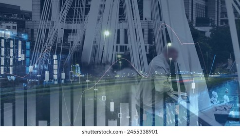 Image of financial data processing over busy city. business, digital interface and data processing concept digitally generated image. - Powered by Shutterstock - Get 15% off with code: PIKWIZARD15