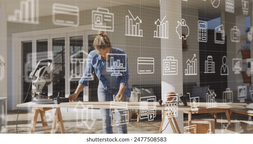 Image of financial data processing over delivery man loading up car interface over two binary coding. Global business connections and data processing concept digitally generated image. - Powered by Shutterstock - Get 15% off with code: PIKWIZARD15