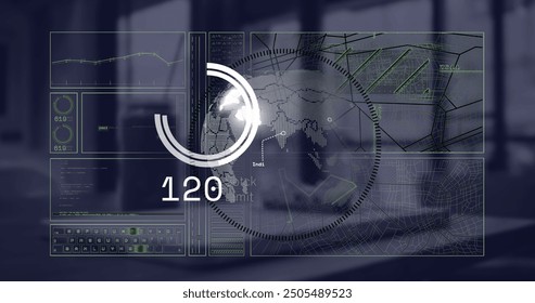 Image of financial data processing over desk in office. Global finance, business, connections, computing and data processing concept digitally generated image. - Powered by Shutterstock - Get 15% off with code: PIKWIZARD15