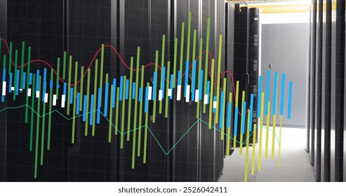Image of financial data processing over computer servers. Global cloud computing and data processing concept digitally generated image. - Powered by Shutterstock - Get 15% off with code: PIKWIZARD15