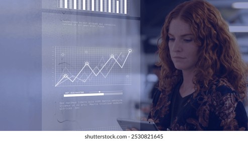 Image of financial data processing over caucasian businesswomen. global business, finances, data processing and digital interface concept digitally generated image. - Powered by Shutterstock