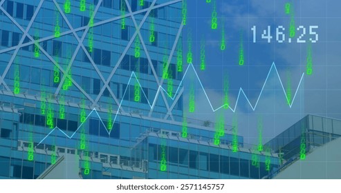 Image of financial data processing over cityscape. Global finance, business, connections, computing and data processing concept digitally generated image. - Powered by Shutterstock - Get 15% off with code: PIKWIZARD15