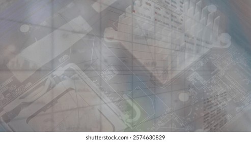 Image of financial data processing over computer server. Global finance, business, connections, computing and data processing concept digitally generated image.